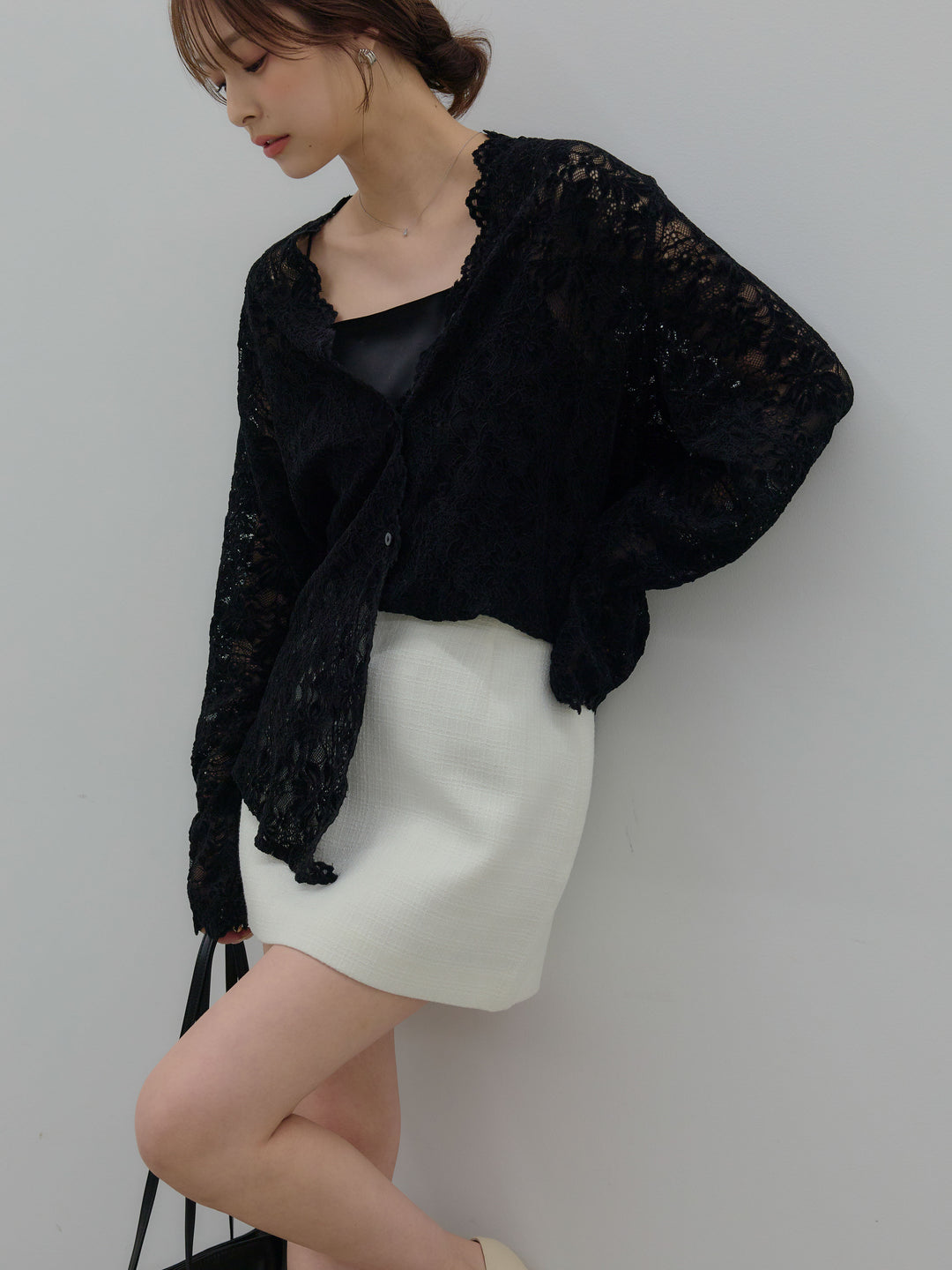 【Essential】ツイードミニスカート