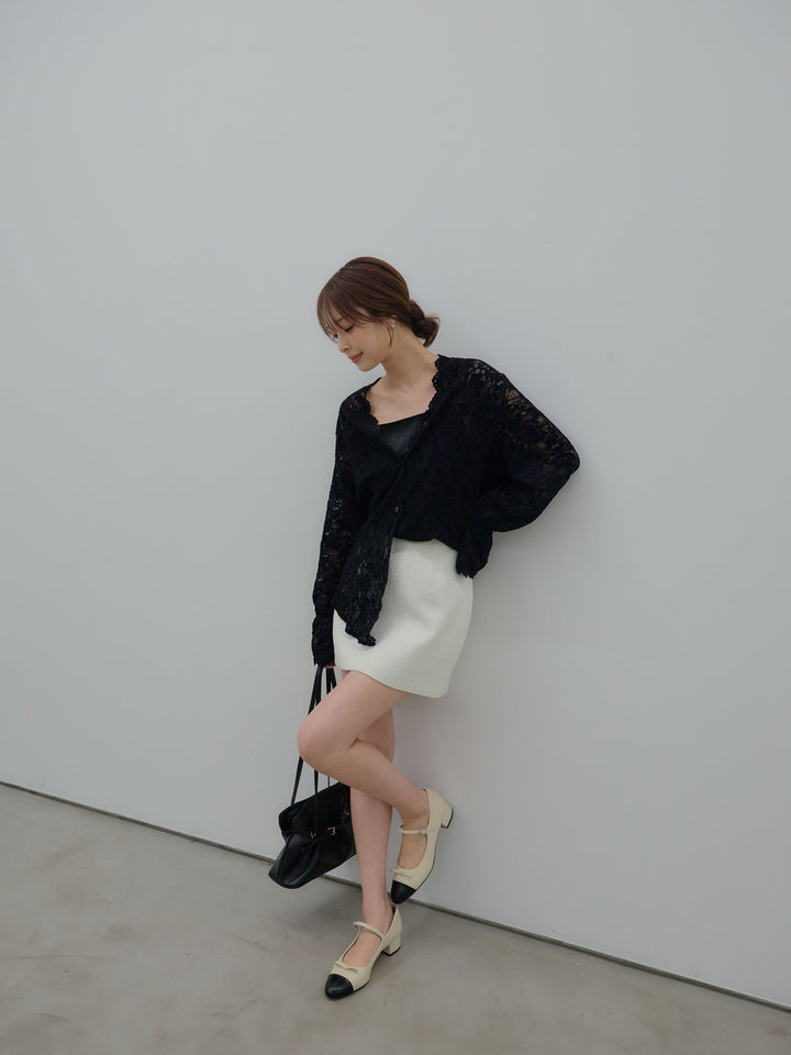 【Essential】ツイードミニスカート