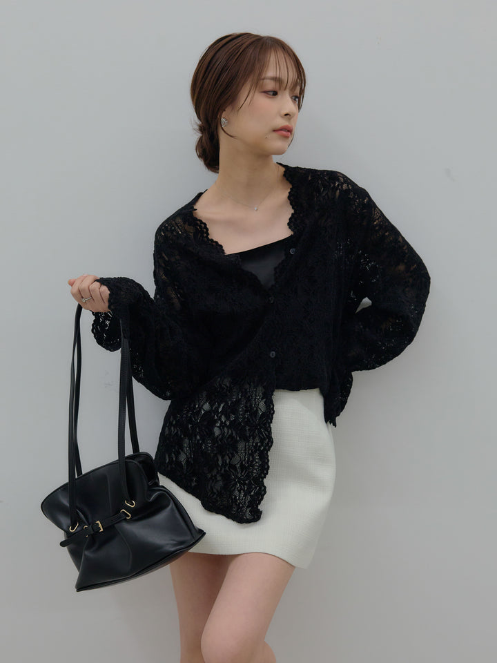 【Essential】ツイードミニスカート