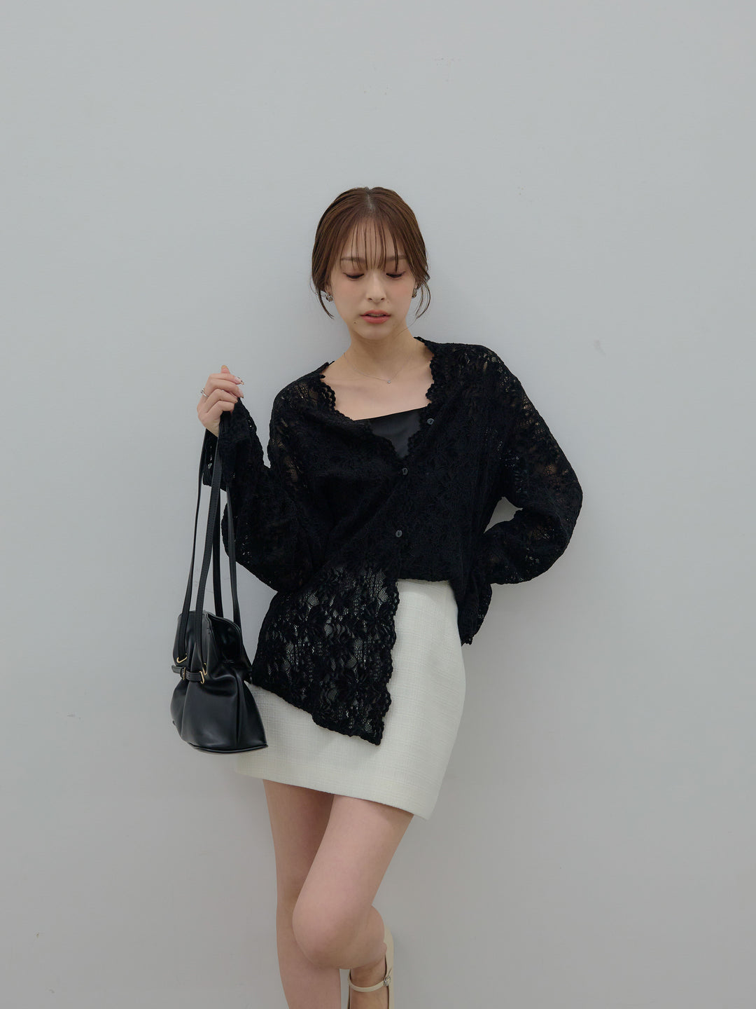 【Essential】ツイードミニスカート