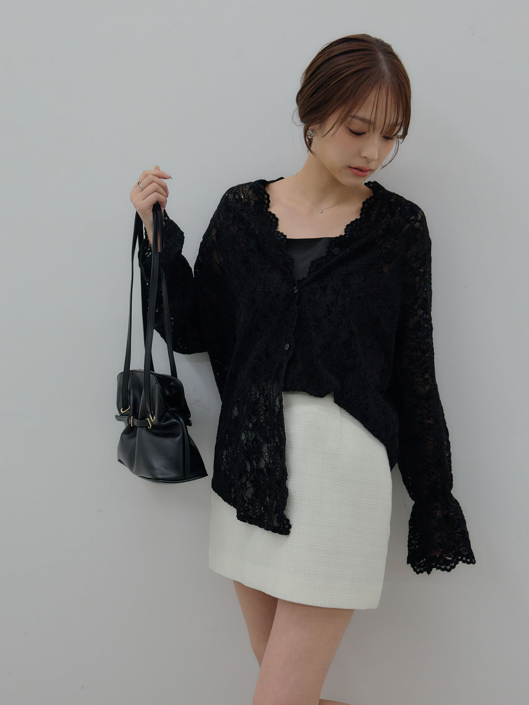 【Essential】ツイードミニスカート