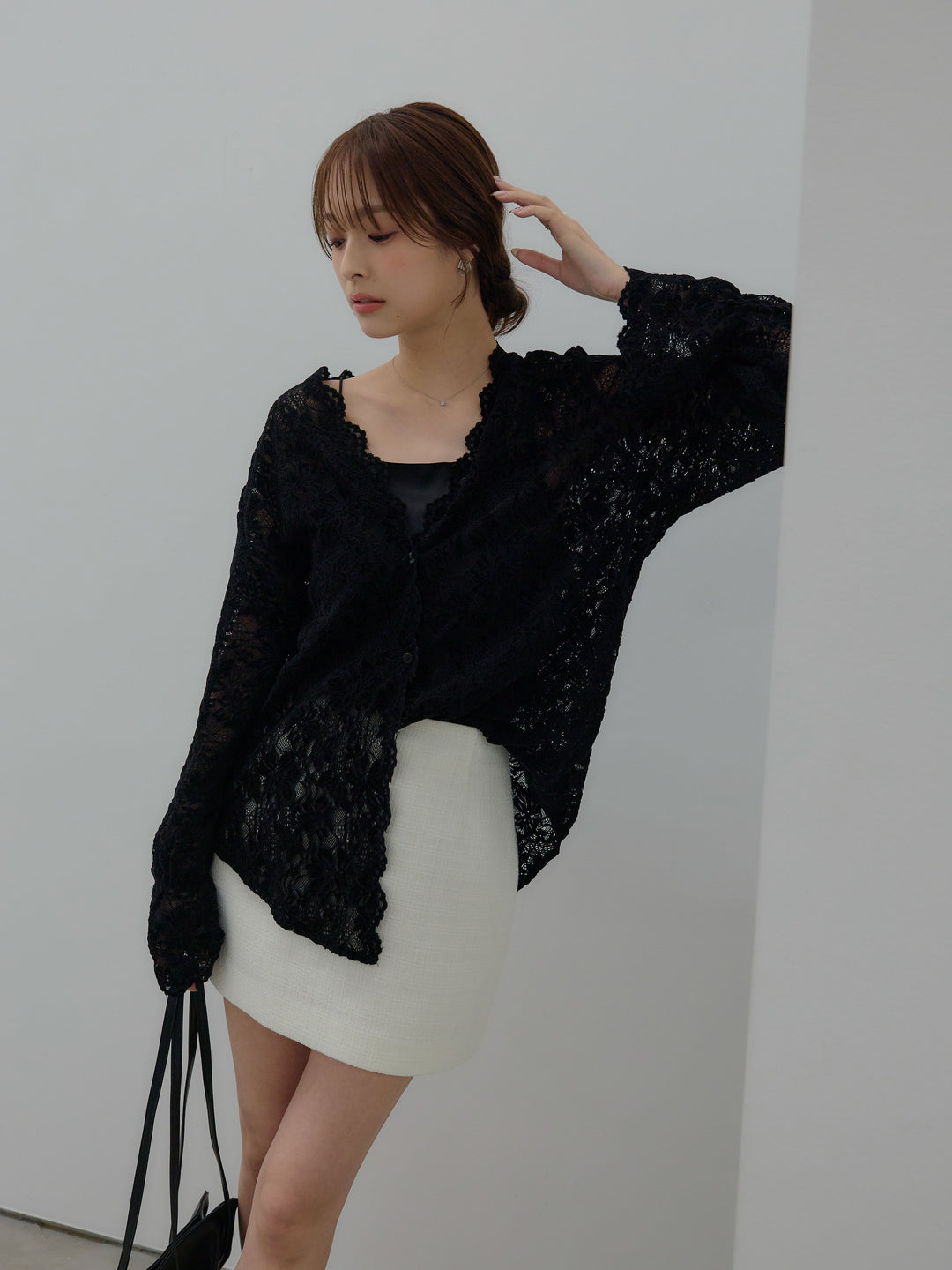 【Essential】ツイードミニスカート