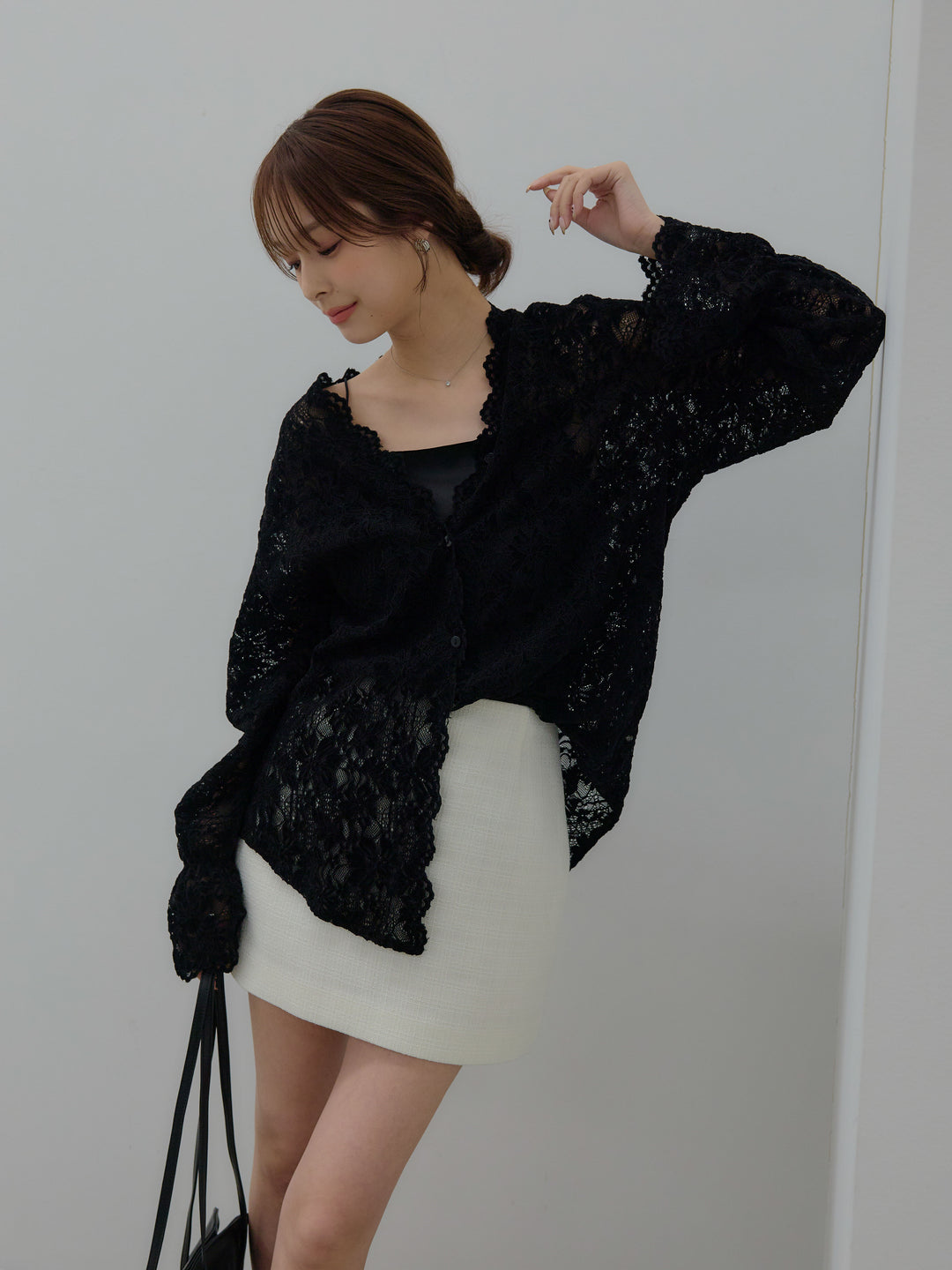 【Essential】ツイードミニスカート