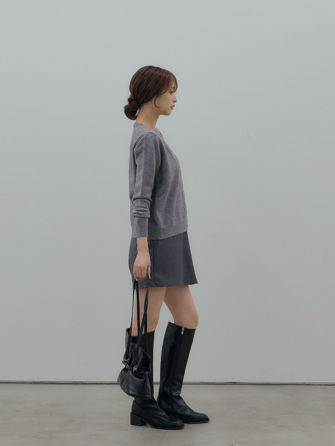 ハートボタンニットカーディガン