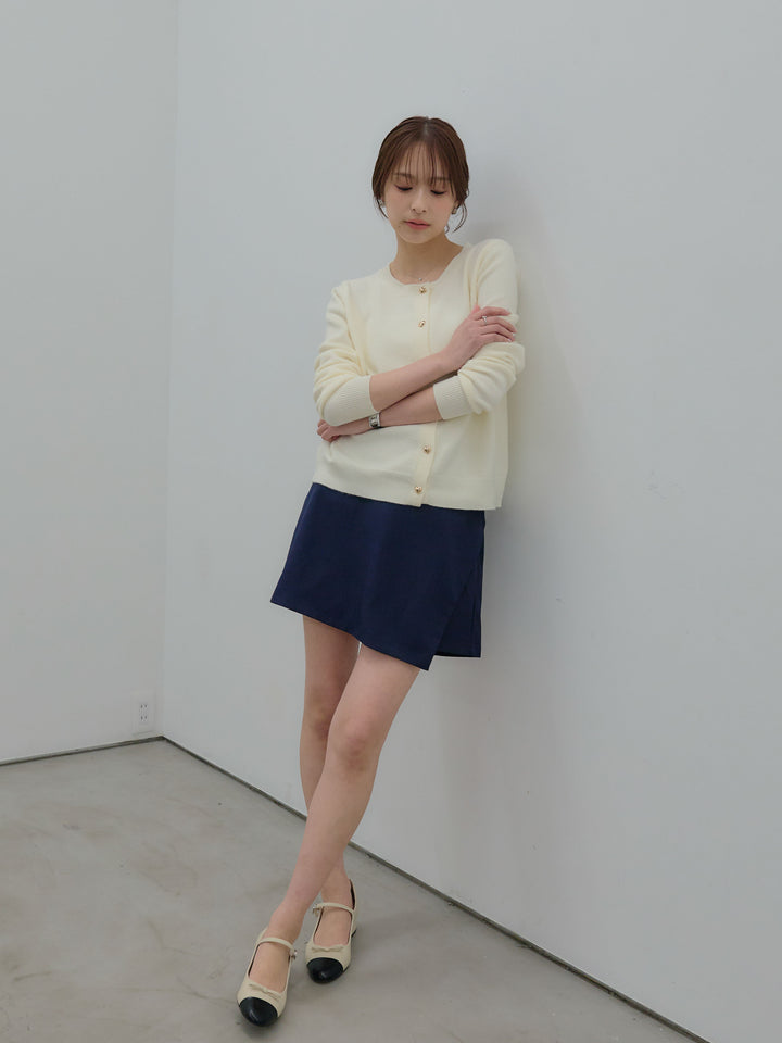 ハートボタンニットカーディガン