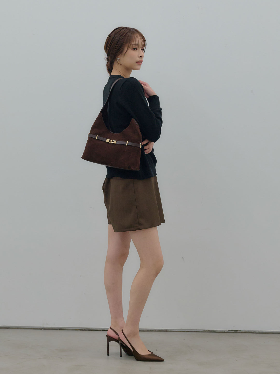 ハートボタンニットカーディガン