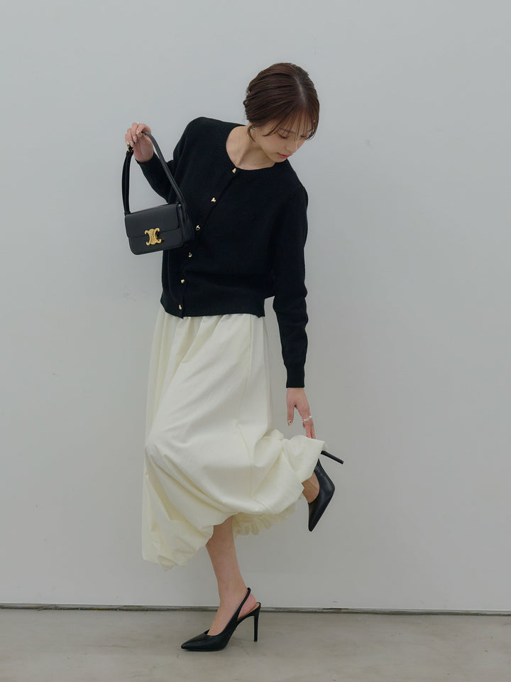 ハートボタンニットカーディガン