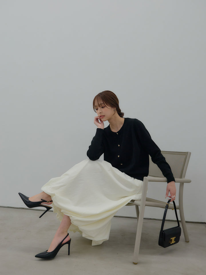 ハートボタンニットカーディガン