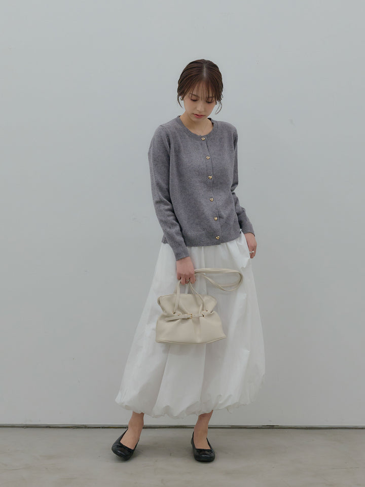 ハートボタンニットカーディガン