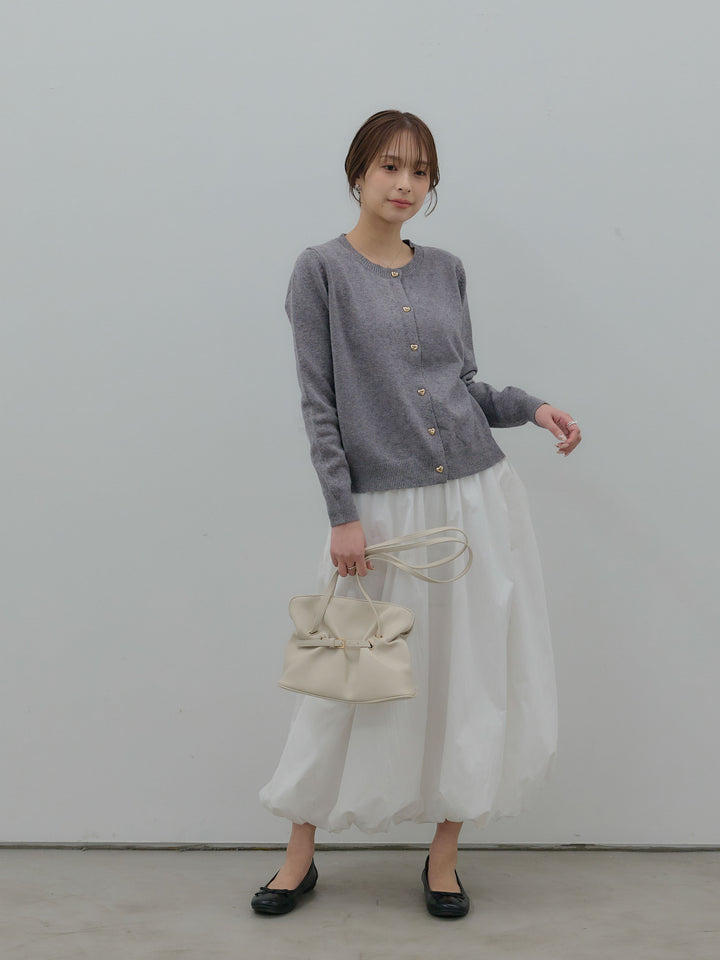 ハートボタンニットカーディガン