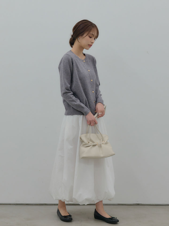 ハートボタンニットカーディガン