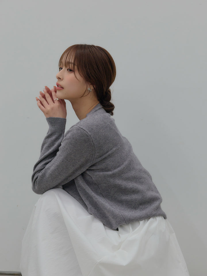 ハートボタンニットカーディガン