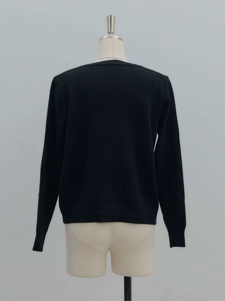 ハートボタンニットカーディガン