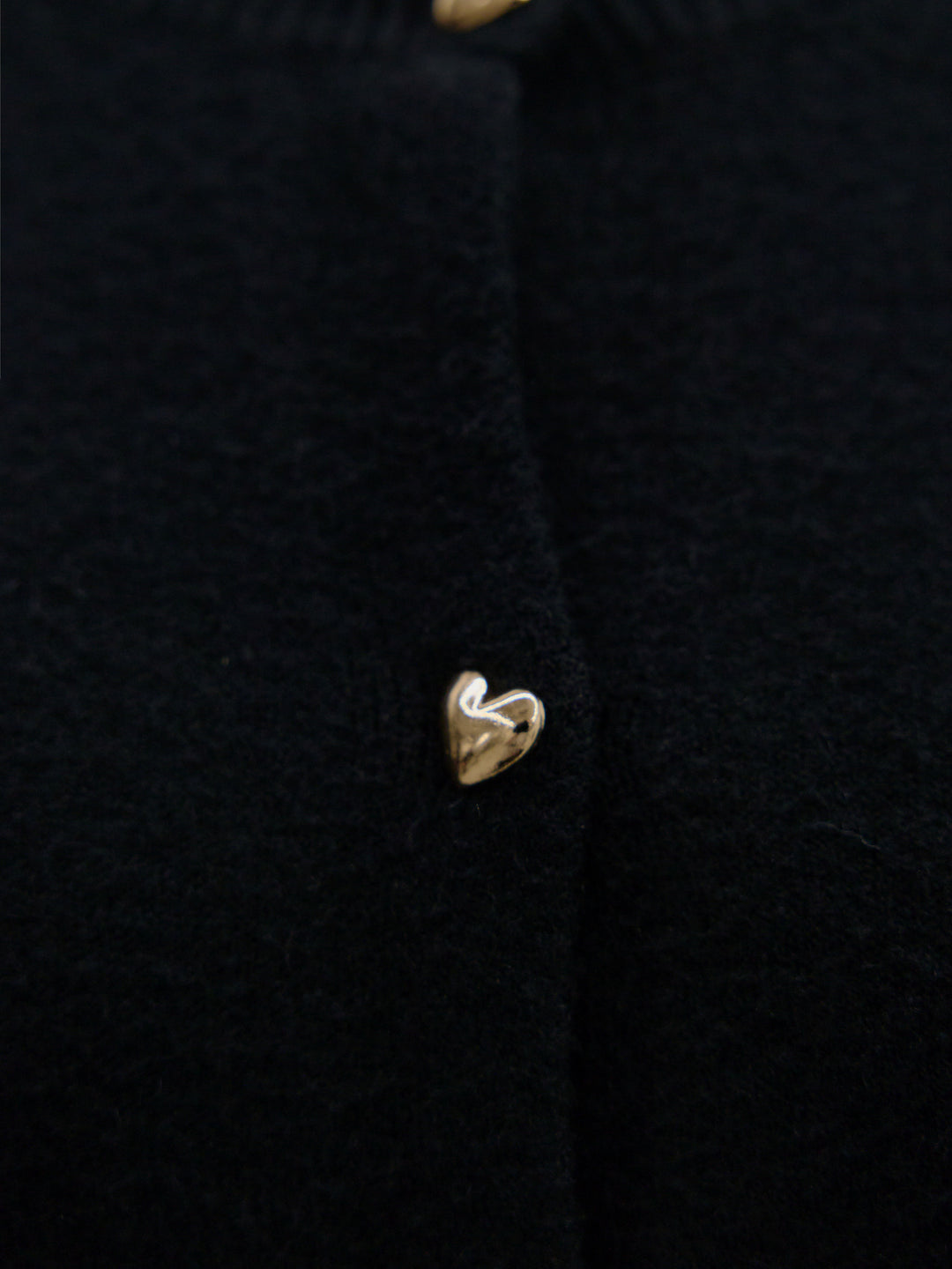 ハートボタンニットカーディガン