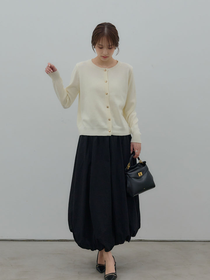 ハートボタンニットカーディガン