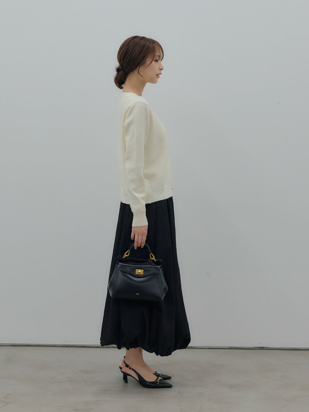 ハートボタンニットカーディガン