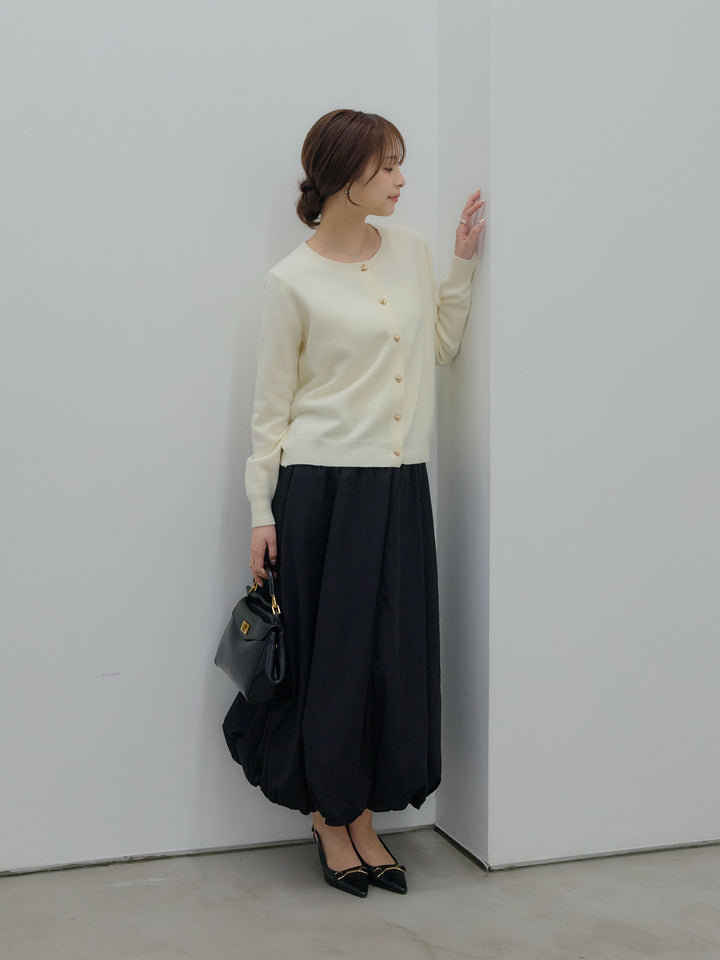 ハートボタンニットカーディガン