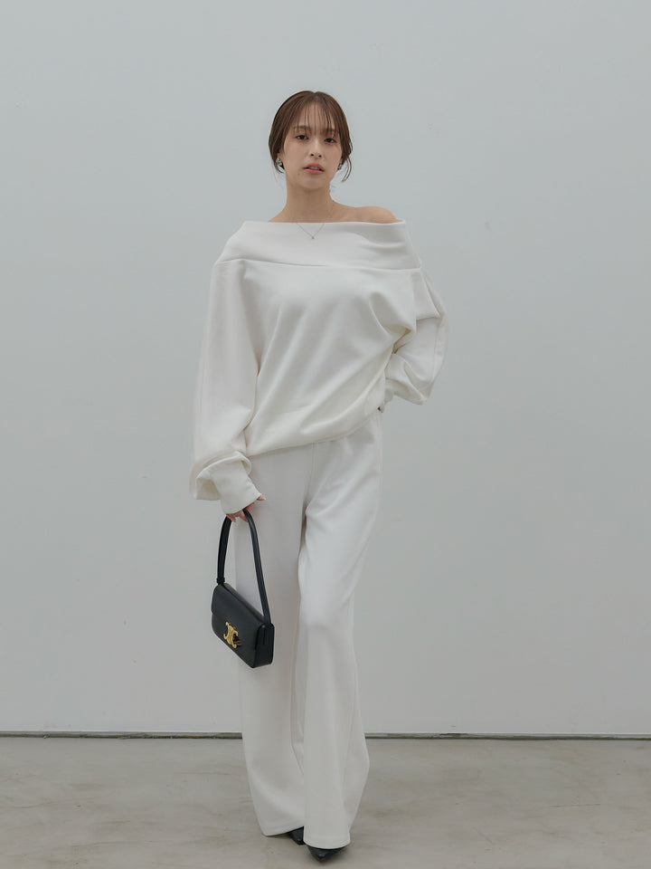 ハイウエストスムースパンツ