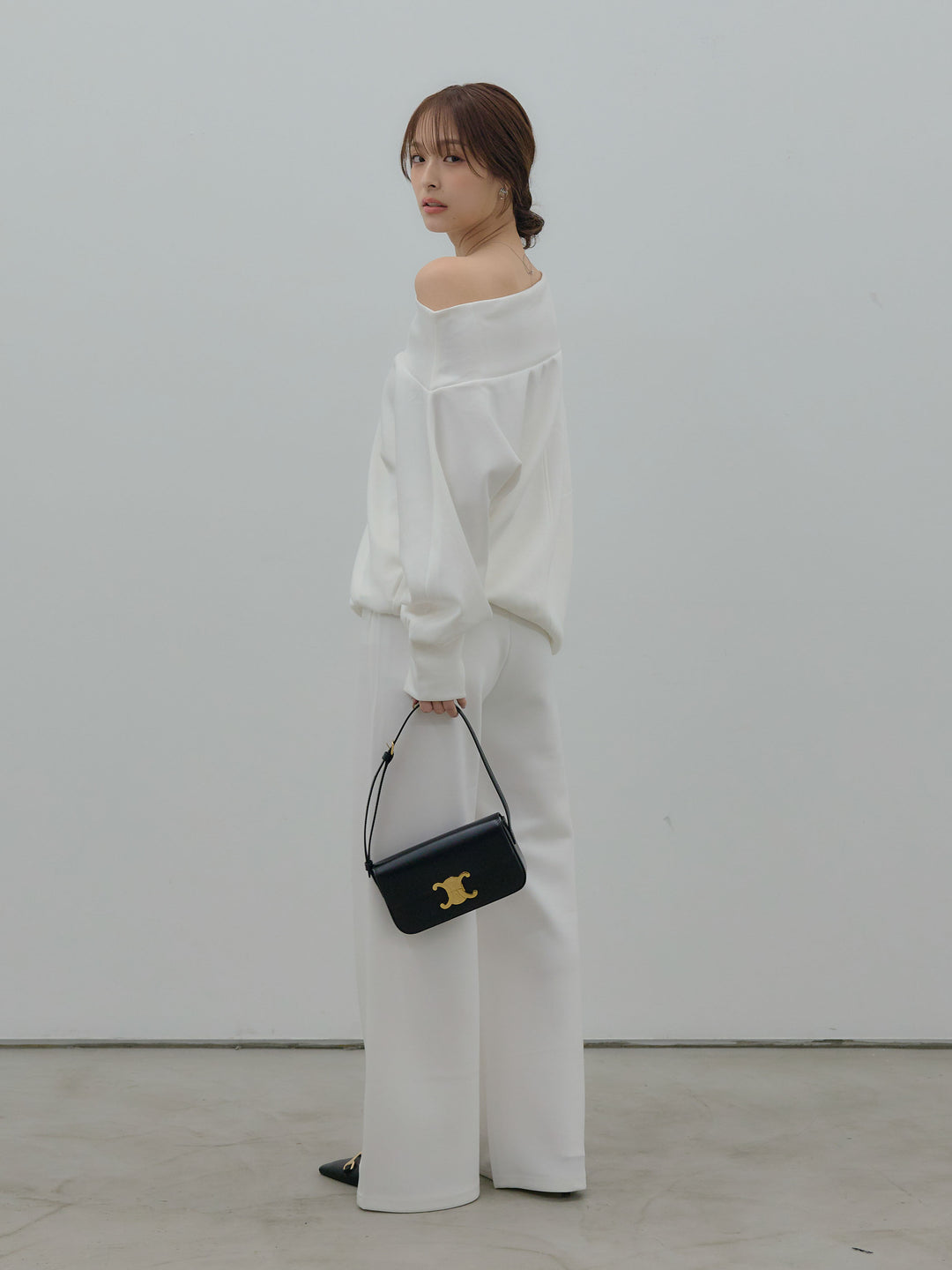 ハイウエストスムースパンツ