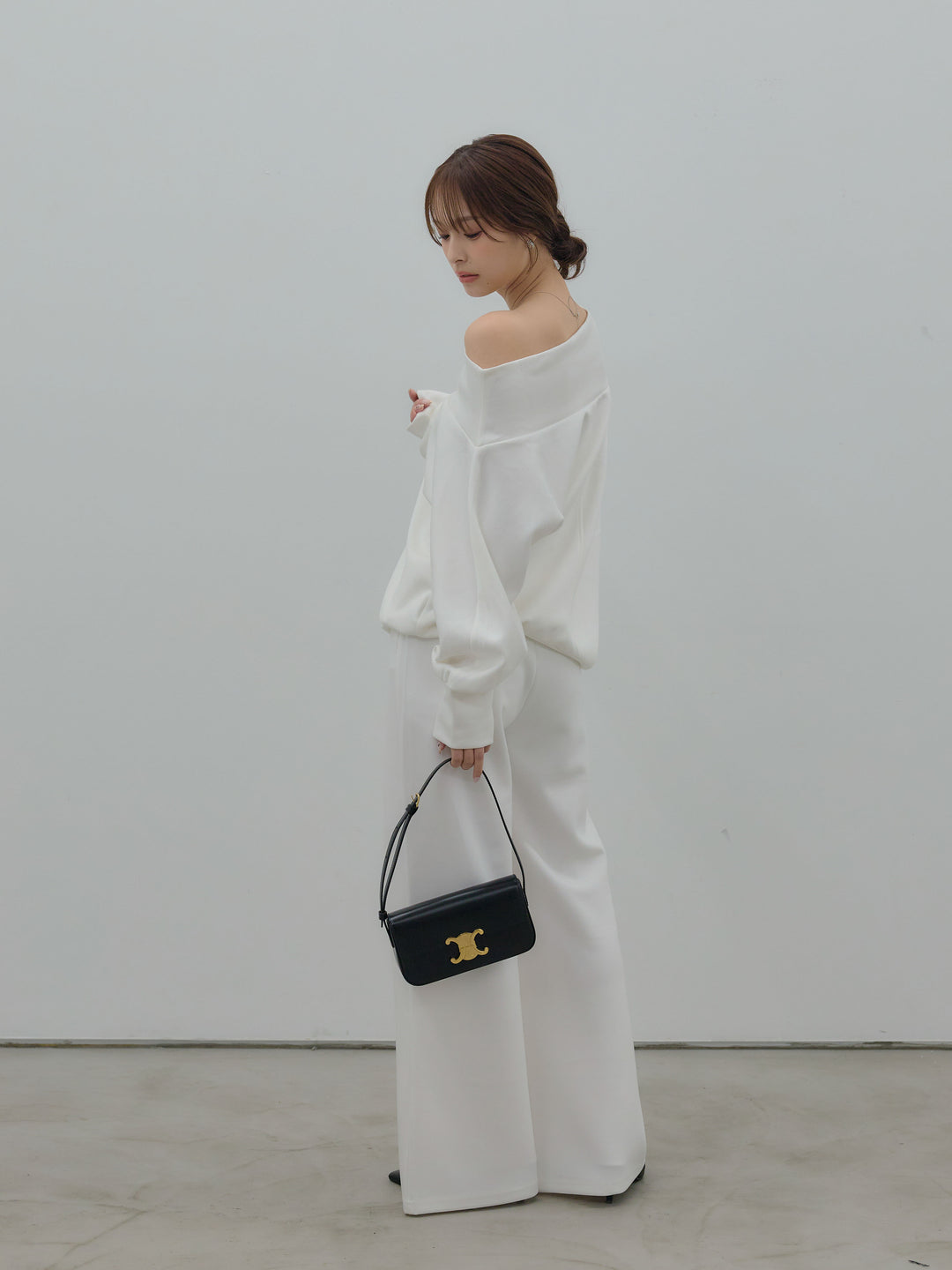 ハイウエストスムースパンツ