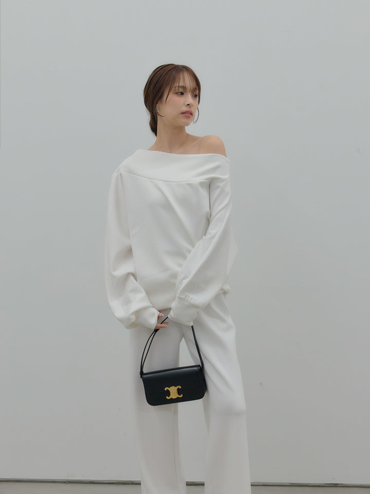 ハイウエストスムースパンツ