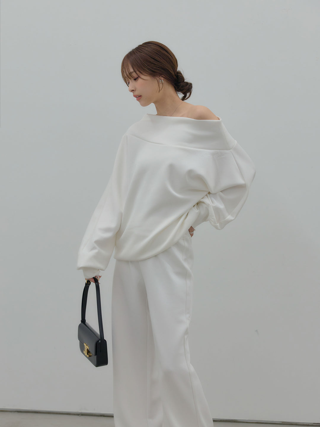 ハイウエストスムースパンツ