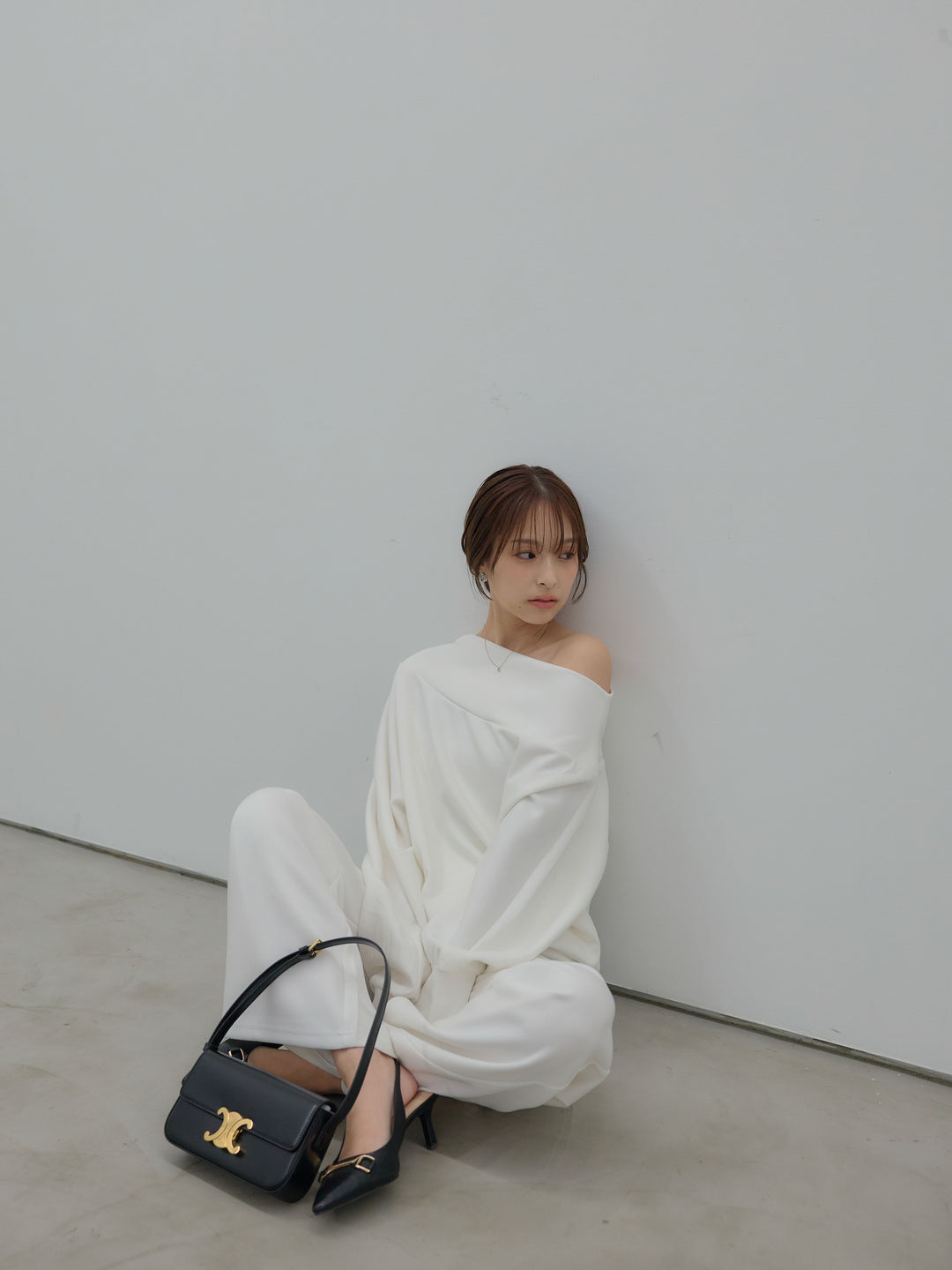 ハイウエストスムースパンツ