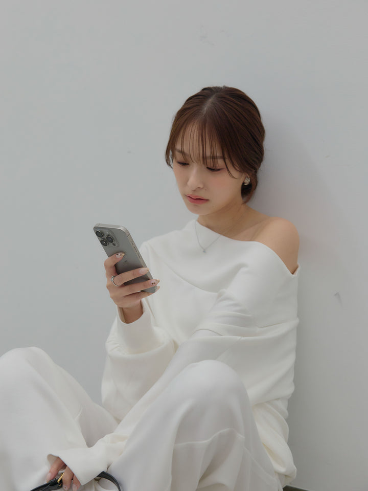 ハイウエストスムースパンツ