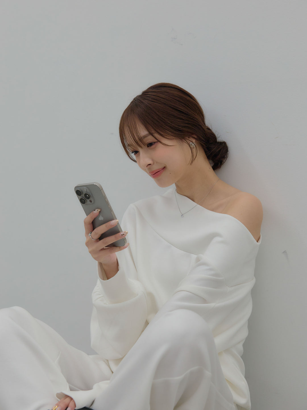 ハイウエストスムースパンツ