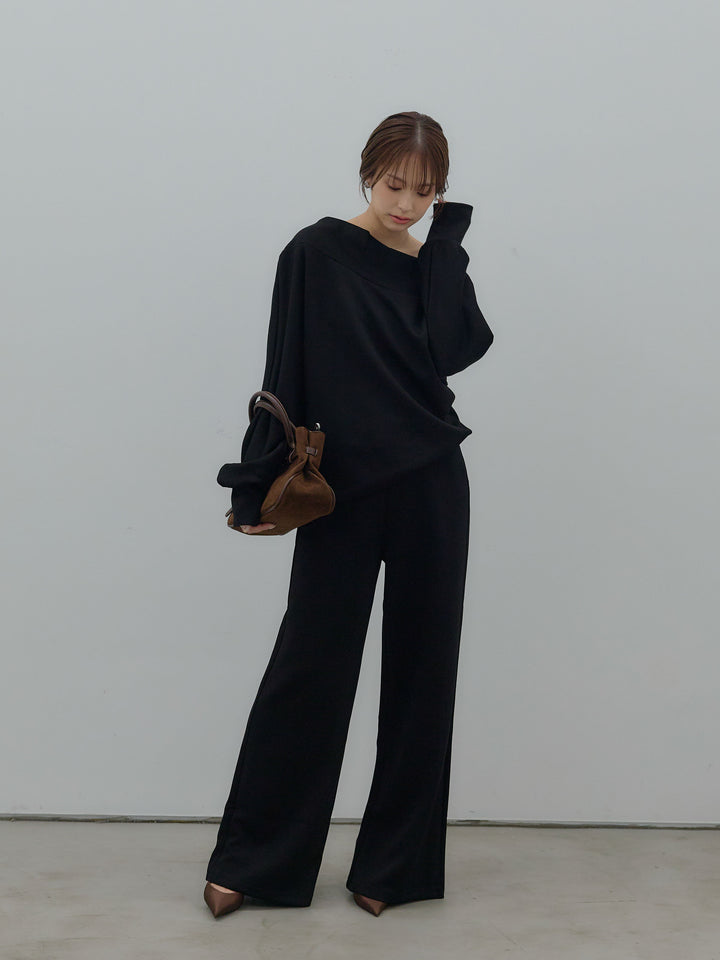 ハイウエストスムースパンツ