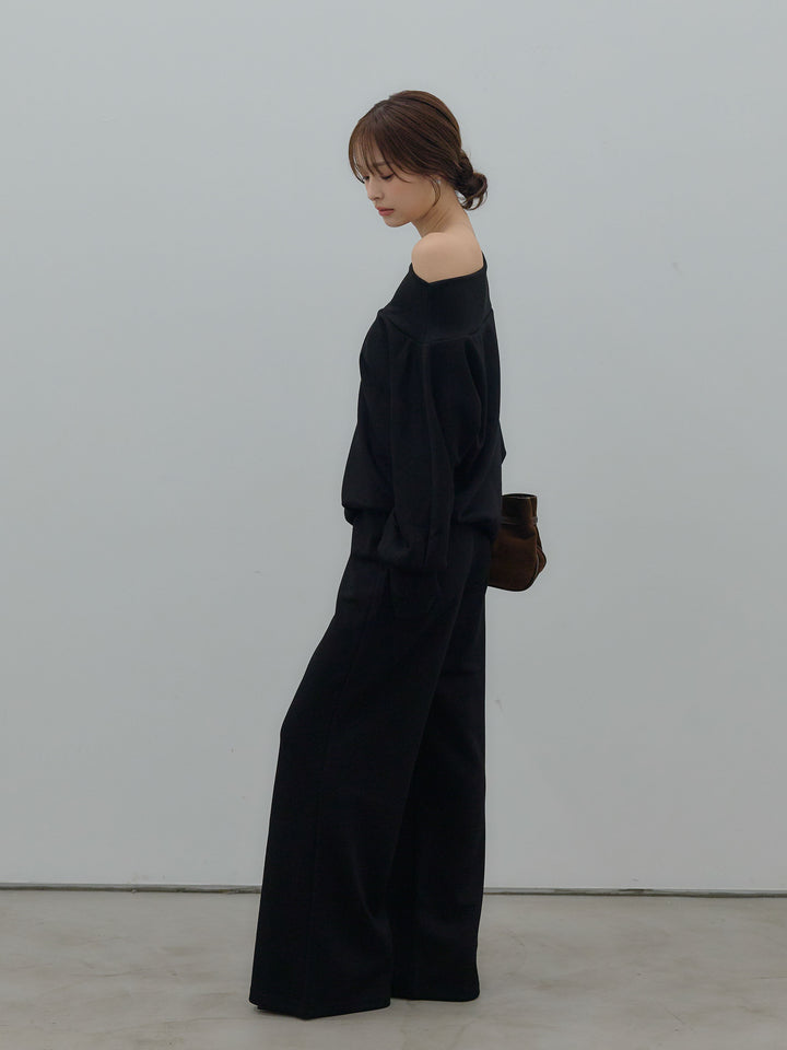 ハイウエストスムースパンツ