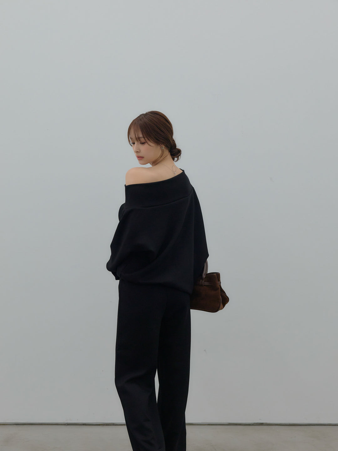 ハイウエストスムースパンツ