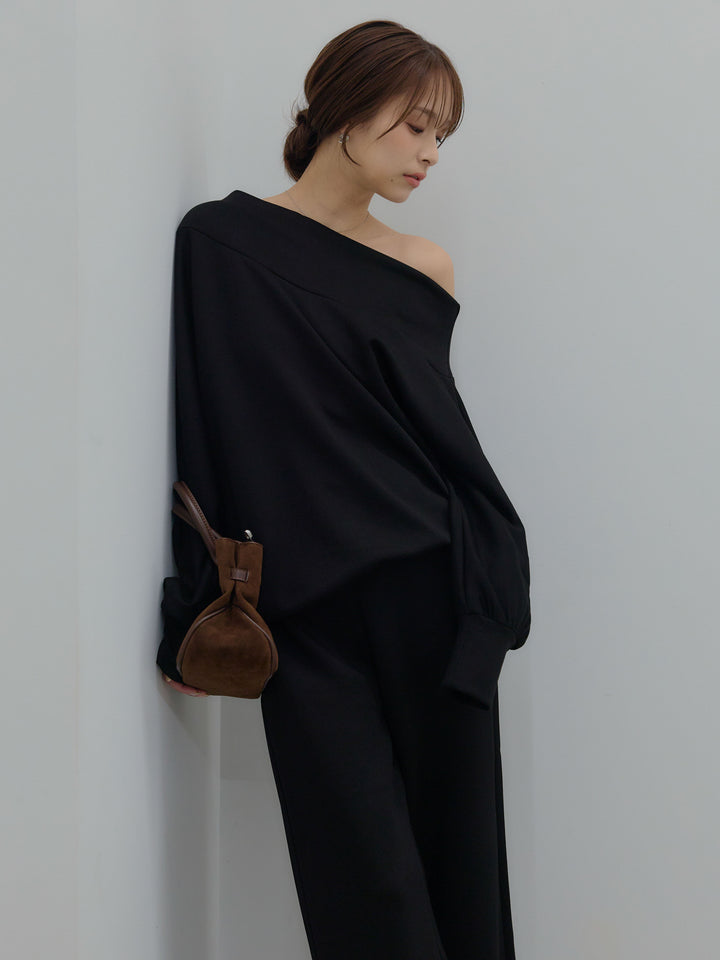 ハイウエストスムースパンツ