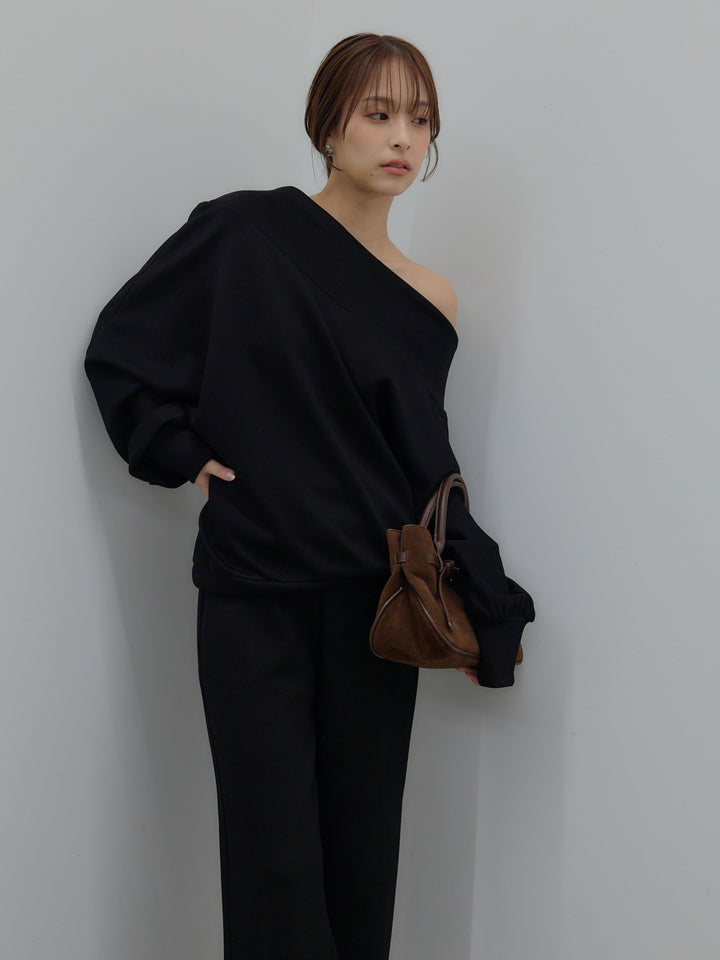 ハイウエストスムースパンツ