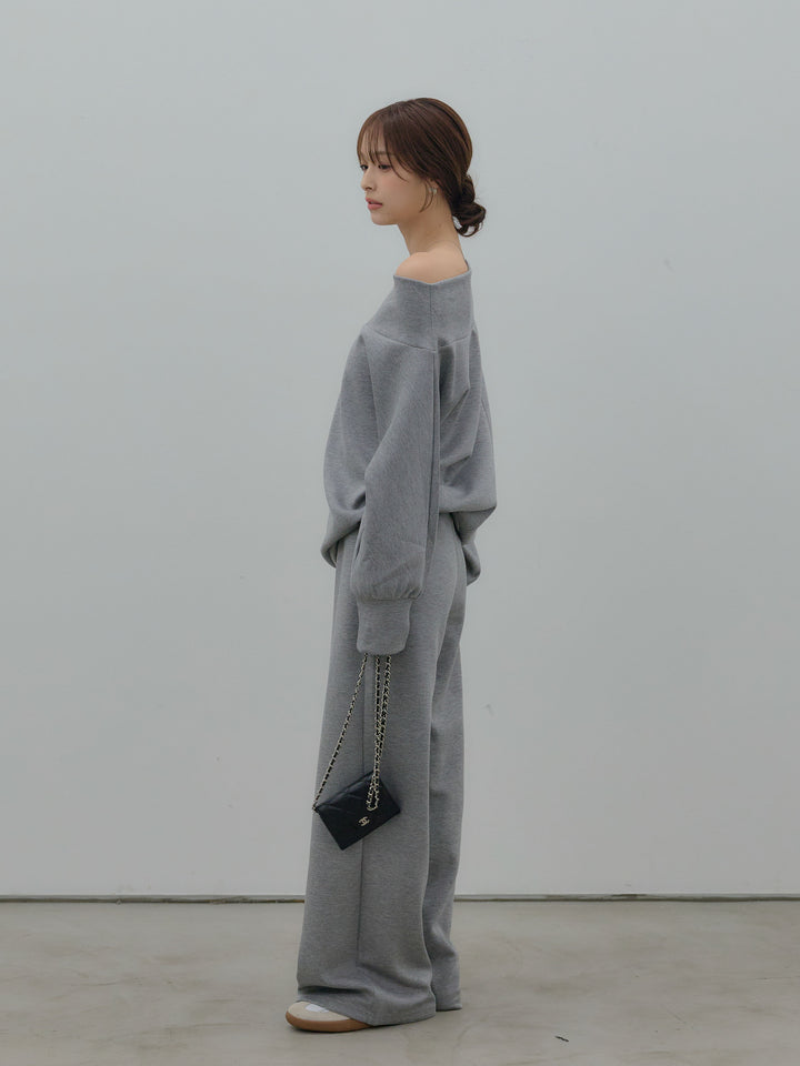 ハイウエストスムースパンツ