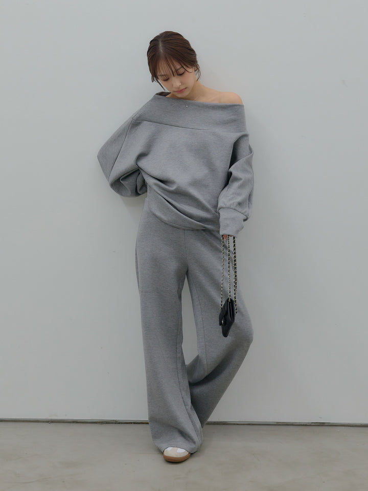 ハイウエストスムースパンツ