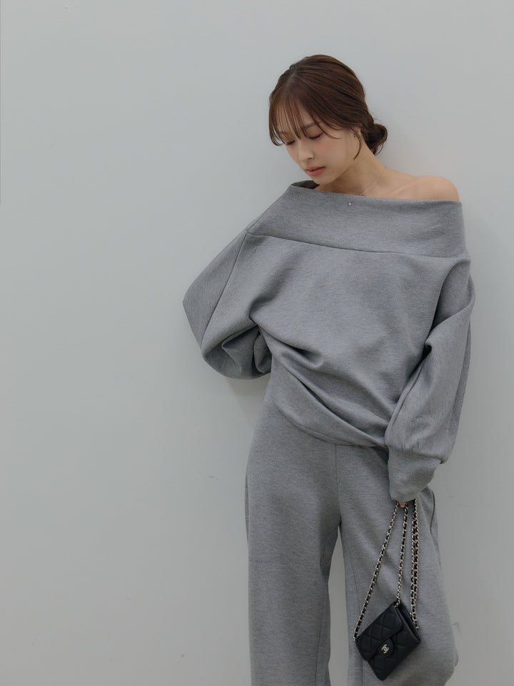 ハイウエストスムースパンツ