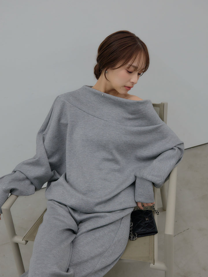 ハイウエストスムースパンツ