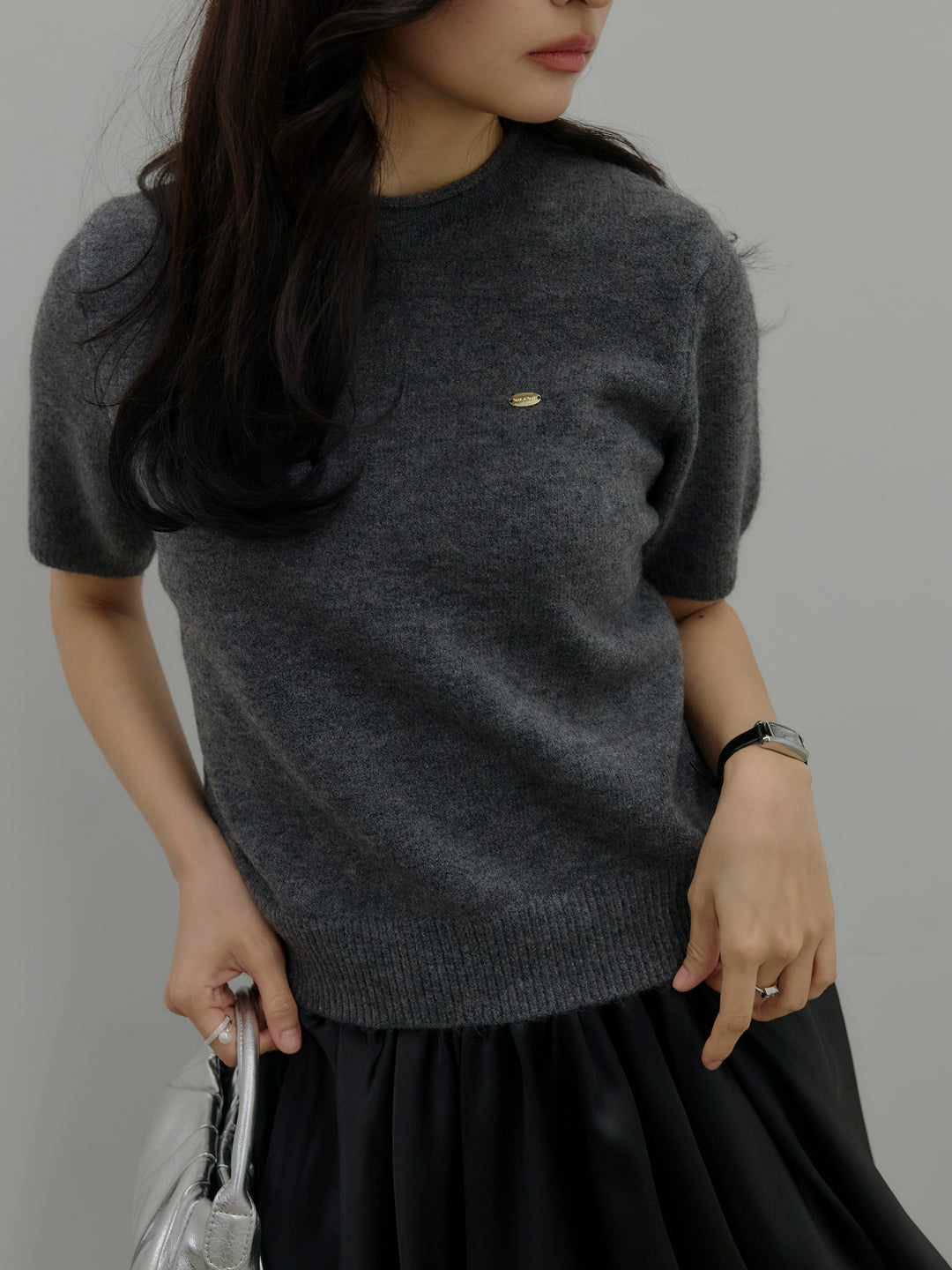 サテンバルーンミニスカート(インパン付き)