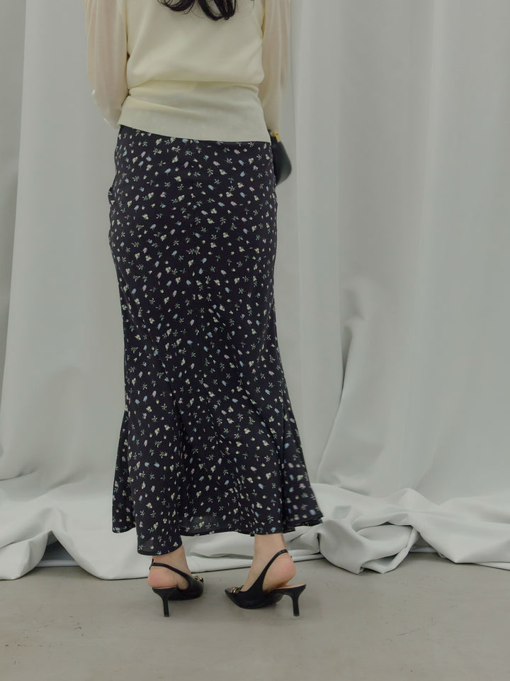 【SET】【Essential】Wrap design satin mermaid skirt+【Essential】Wrap design satin mermaid skirt(2set)