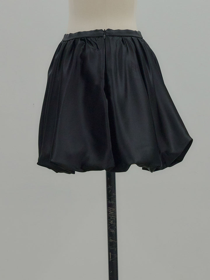 サテンバルーンミニスカート(インパン付き)