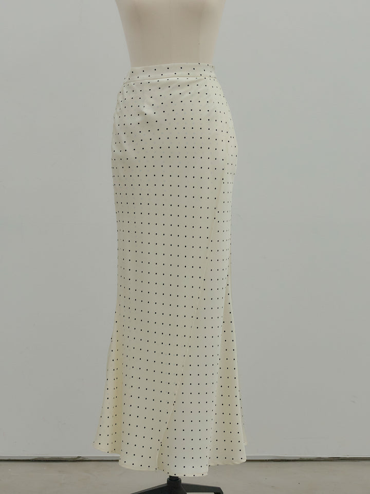 【SET】【Essential】Wrap design satin mermaid skirt+【Essential】Wrap design satin mermaid skirt(2set)