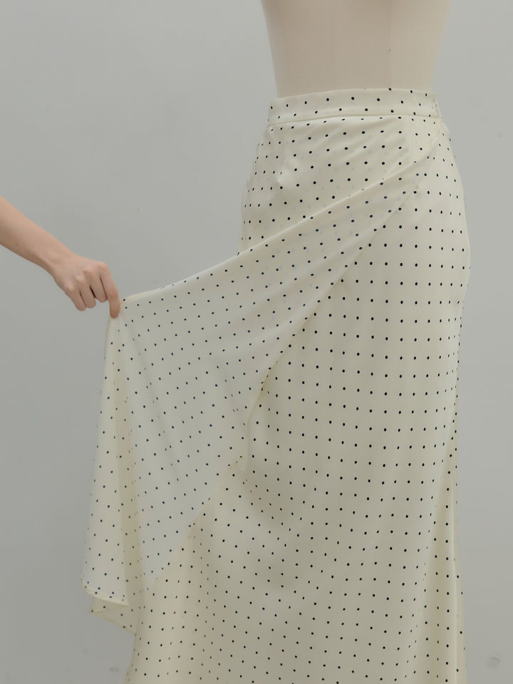 【SET】【Essential】Wrap design satin mermaid skirt+【Essential】Wrap design satin mermaid skirt(2set)