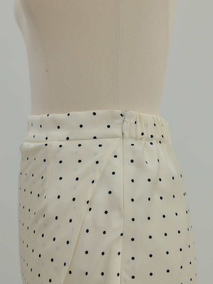 【SET】【Essential】Wrap design satin mermaid skirt+【Essential】Wrap design satin mermaid skirt(2set)