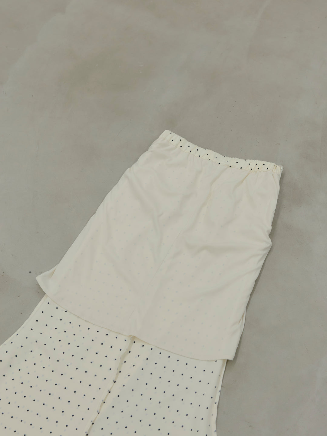 【SET】【Essential】Back open satin camisole dress+【Essential】Wrap design satin mermaid skirt(2set)