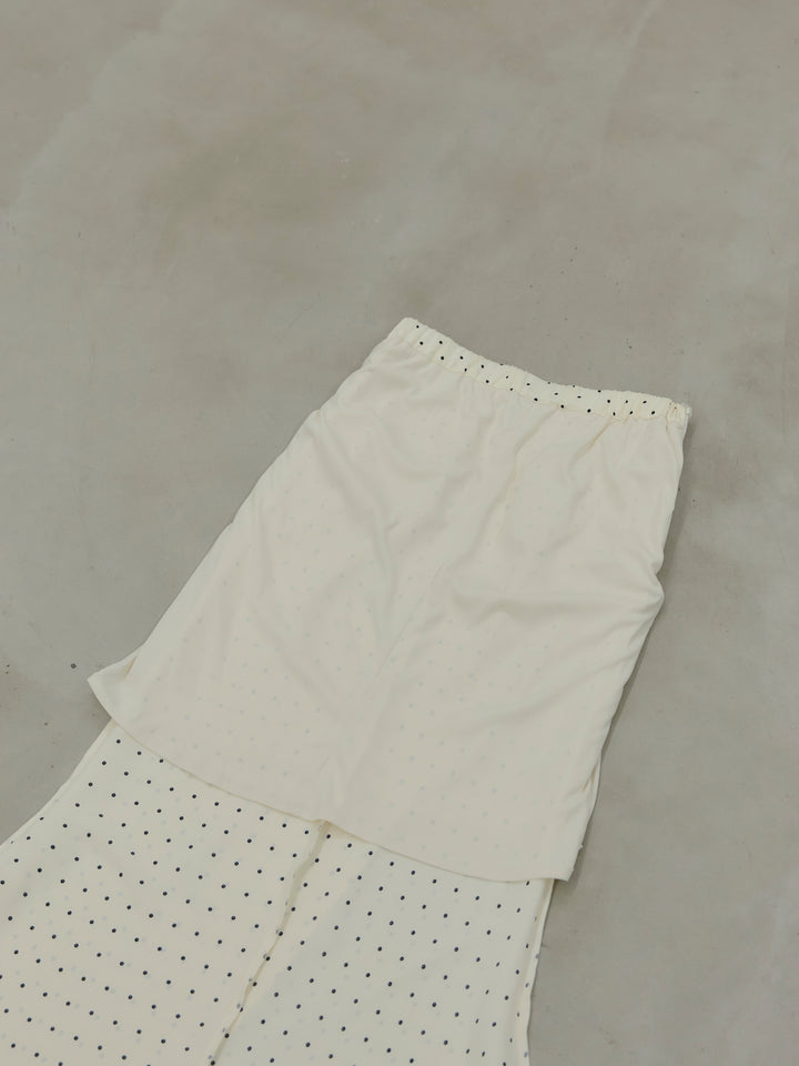 【SET】【Essential】Back open satin camisole dress+【Essential】Wrap design satin mermaid skirt(2set)