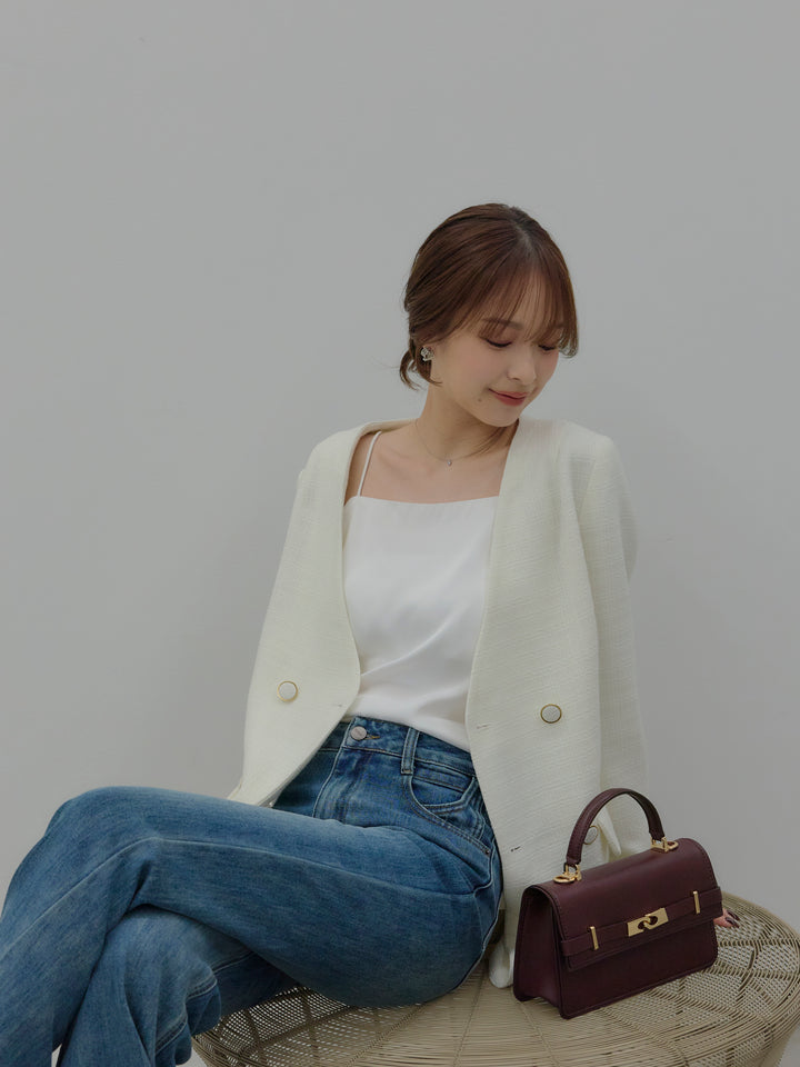 美ラインストレッチフレアデニム