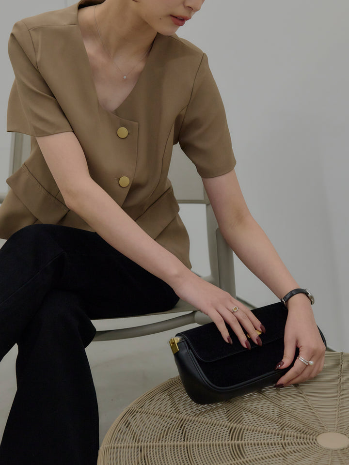 美ラインストレッチフレアデニム