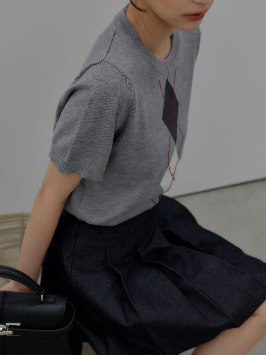 プリーツミニスカート(ベルト/インパン付き)