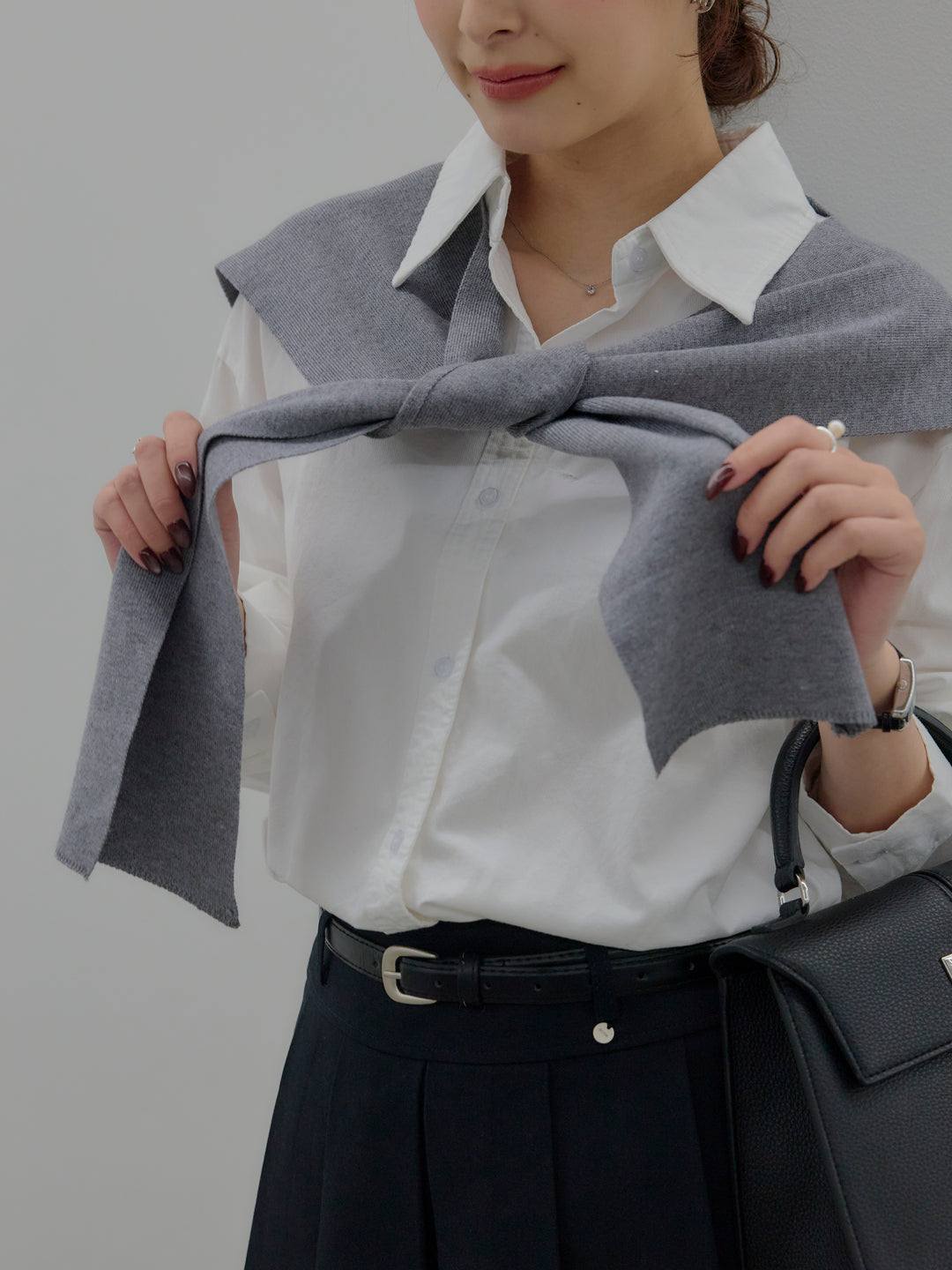 プリーツミニスカート(ベルト/インパン付き)